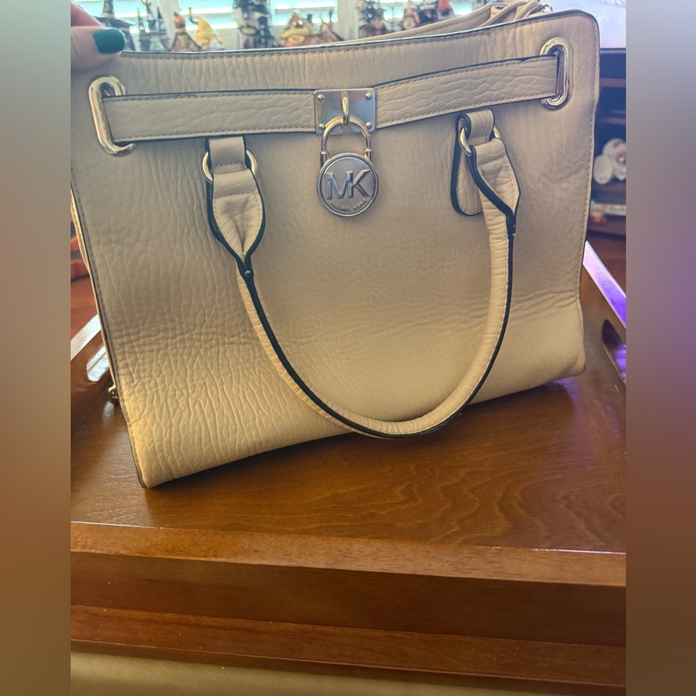 Michael Kors Cream Satchel Bag